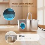 Stainless Steel Cat Water Fountain for Pets