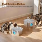 Stainless Steel Cat Water Fountain for Pets