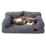 Hollypet Soft Calming Couch Bed for Cats & Dogs