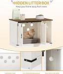 Stylish Hidden Cat Litter Box Enclosure Cabinet