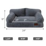 Hollypet Soft Calming Couch Bed for Cats & Dogs