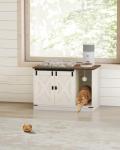 Stylish Hidden Cat Litter Box Enclosure Cabinet