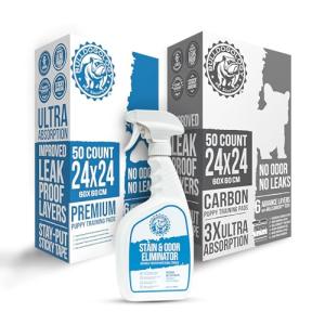 100 Dog Pads with Stain and Odor Remover  ** Bundle Deal  **