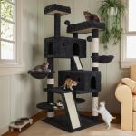 Large Multi-Level Cat Tree with Scratch Posts