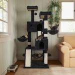 Large Multi-Level Cat Tree with Scratch Posts
