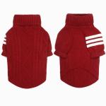 Cozy Red Turtleneck Sweater for Dogs