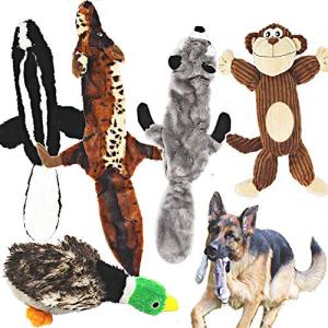 Jalousie 5-Pack Squeaky Plush Dog Toys