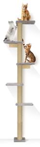 5-Tier Wall-Mounted Cat Tree Tower