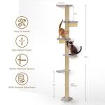 5-Tier Wall-Mounted Cat Tree Tower