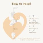 5-Tier Wall-Mounted Cat Tree Tower