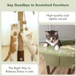 Woochpet 35'' Cat Scratching Post with Toys