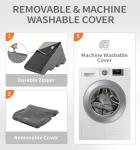 Made4Pets 4-Step Dog Stairs Ramp - Grey