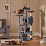 Multi-Level Cat Tree with Cozy Caves and Scratching Posts