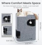 Cozy 2-Storey Cat House for Indoor Relaxation