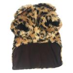 Leopard Faux Fur Sweater Coat for Small Dogs