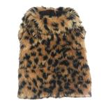 Leopard Faux Fur Sweater Coat for Small Dogs