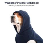 XXL Fleece Dog Hoodie for Large Breeds