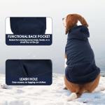 XXL Fleece Dog Hoodie for Large Breeds