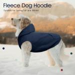 XXL Fleece Dog Hoodie for Large Breeds