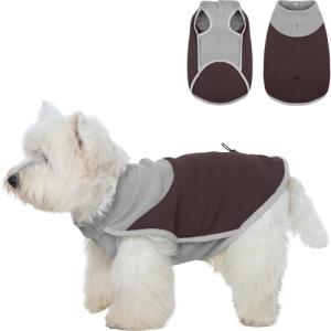 Cozy Fleece Dog Sweater with Leash Hole
