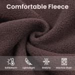 Cozy Fleece Dog Sweater with Leash Hole