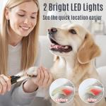 Casfuy 6-Speed Dog Nail Grinder with LED Lights