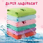 22 Pcs Colorful Microfiber Dog Bath Towels