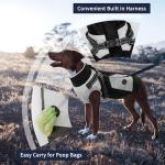XL Waterproof Dog Coat - Black Zip Up Jacket