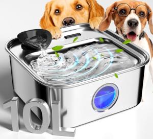 Large Dog Water Fountain with Multi-Filtration System