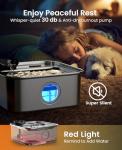 Large Dog Water Fountain with Multi-Filtration System