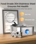 Large Dog Water Fountain with Multi-Filtration System