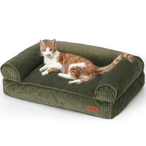 Cozy Corduroy Dog and Cat Couch Bed