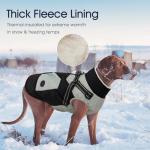 XL Waterproof Dog Coat - Black Zip Up Jacket