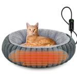 Cozy Heated Bed for Cats and Small Dogs