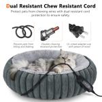 Cozy Heated Bed for Cats and Small Dogs