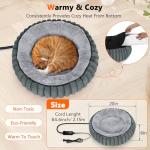 Cozy Heated Bed for Cats and Small Dogs