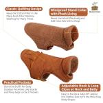 Cozy Quilted Winter Dog Coat with Pockets