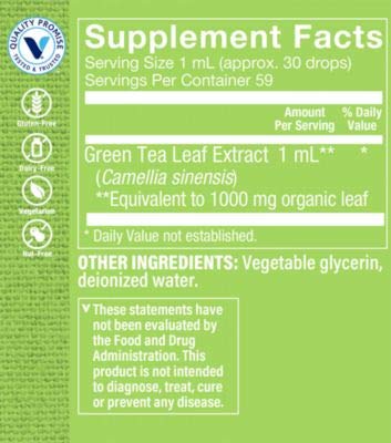 Vitamin Shoppe Green Tea Extract, 2 oz Liquid