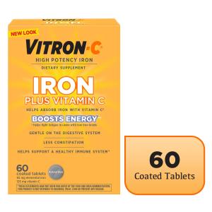 High-Potency Vitron-C Iron Supplement, 60 Count