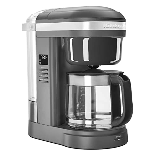 Matte Grey KitchenAid Coffee Maker, 12 Cup
