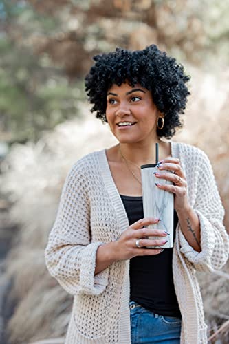 Insulated Lavender Mist Tumbler with Straw, 710ml