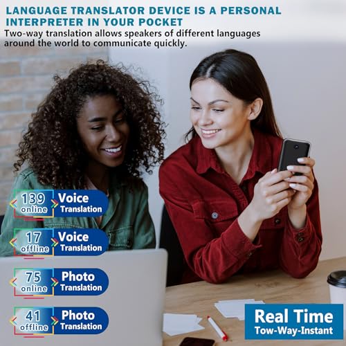 Portable Language Translator with Touch Screen, 139 Languages