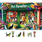 MINIWAN 500 Piece Jigsaw Puzzle - Relaxing Pet Shop Scene for Adults | Challenging Family Activity | Great for Fun & Leisure (Finished Size: 23 x 15 inches)