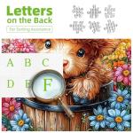 Highland Cow 500 Piece Puzzles for Adults Cute Cow Flower Animal Jigsaw Puzzles 500 Pieces Difficult Unique Family Challenging Puzzle (20"x20")