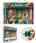MINIWAN 500 Piece Jigsaw Puzzle - Relaxing Pet Shop Scene for Adults | Challenging Family Activity | Great for Fun & Leisure (Finished Size: 23 x 15 inches)