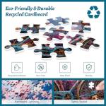 HQXXJW 500 Pieces Puzzle for Adults, Puzzles for Adults 500 Pieces, Fantasy Rainforest Bicycle Dog Jigsaw Puzzle, Challenging Perfect for Game Nights, 20.5 X 15 in