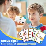 Montessori Matching Letter Game for Kids Ages 3-8 | Educational Learning Spelling Toys with Storage Function | Christmas Birthday Gifts for 3 4 5 6 Year Old Boys & Girls | Larger Blue (50% Bigger)