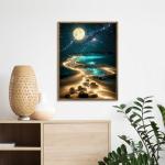 Moonlight Jigsaw Puzzles for Adults 1000 Pieces, Sparkling Beach Nature Landscape 1000 Piece Puzzle for Adults, Fun Hard Difficult Impossible Challenging Jigsaw Puzzles 1000 Pieces