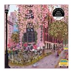 Blooming Streets 500 Piece Puzzle from Galison - Beautifully Illustrated Jigsaw Puzzle of a Local NYC Street, Fun & Challenging, Unique Gift Idea