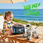 Ruko 18011 Smart Robot Dog, Interactive Puppy with 30 LED Expressions, 20 Actions & 50 Programmable Commands, Voice & Touch Control, Toy for Kids Age 3+